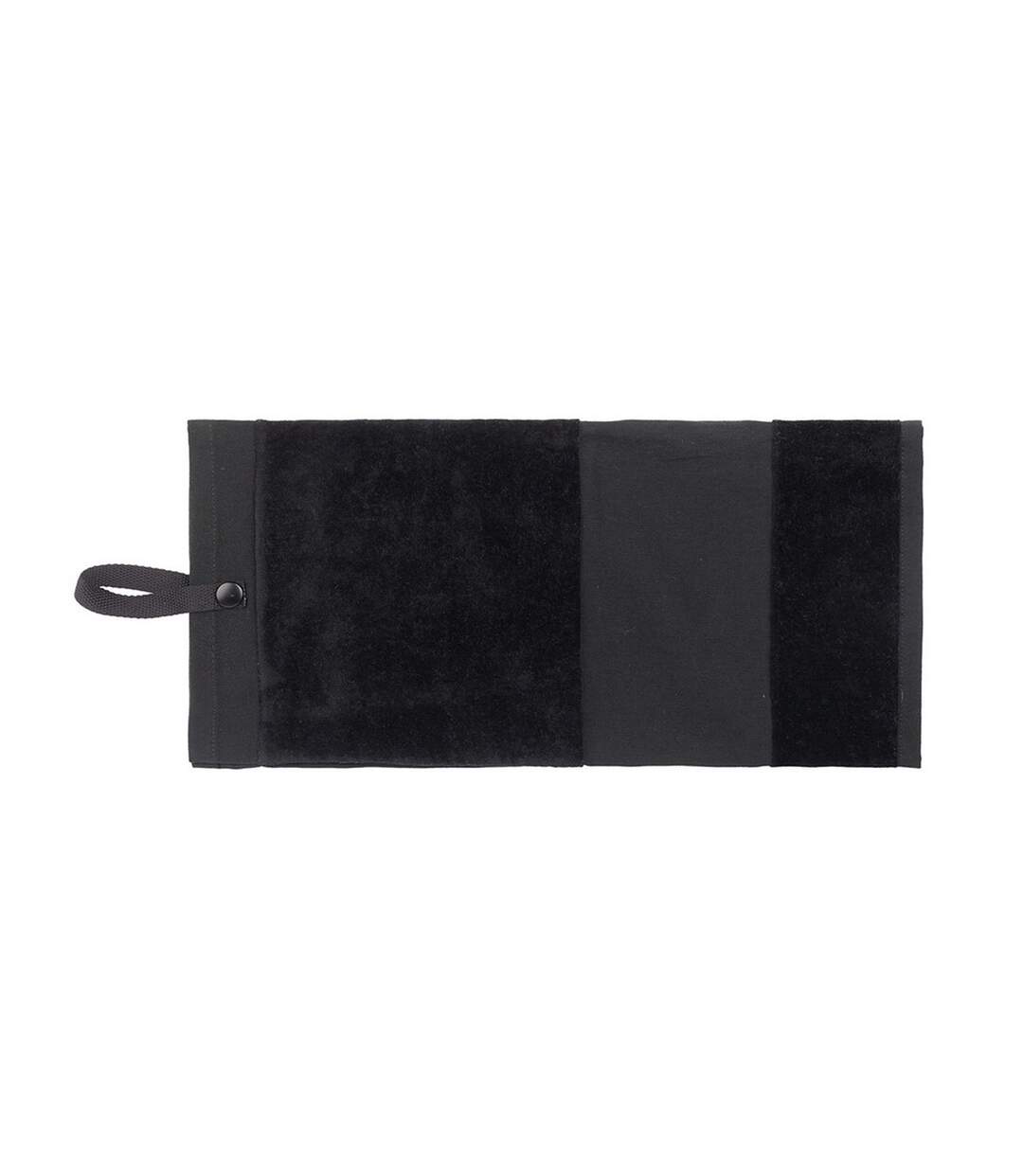 Deluxe Tri-fold Velour Golf Towel One Size Black Towel City-1