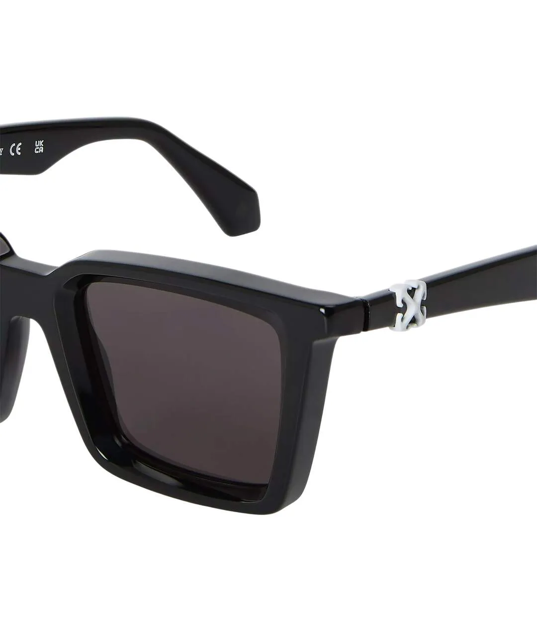 Womens/ladies Dalton Square Sunglasses One Size Black Dark Grey Off White-3