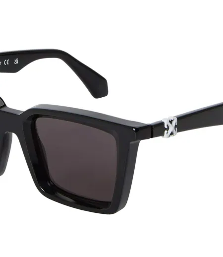 Womens/ladies Dalton Square Sunglasses One Size Black Dark Grey Off White