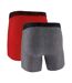 Lot De 2  Boxers Tech Homme Rouge Gris Chiné Under Armour-2