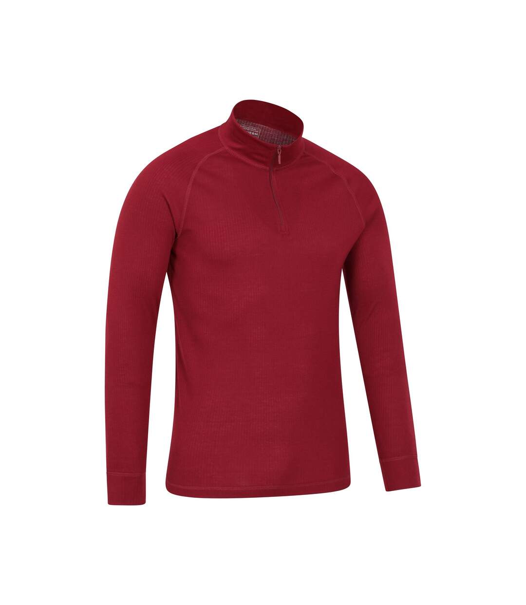 Mens Talus Zip Neck Long-sleeved Thermal Top Red Mountain Warehouse-2