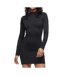 Robe Noire Femme Superdry Mock - L