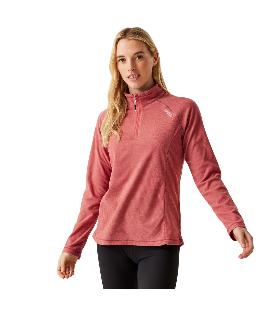 Great outdoors womens/ladies montes half zip fleece top mineral red/dusty rose Regatta-3