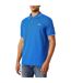 Polo Motif/style Rayure Contrastée Sur Bord Homme Bleu Roi Slazenger-1