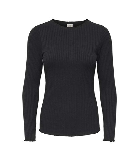T-Shirt manches longues noir femme jdy fransiska
