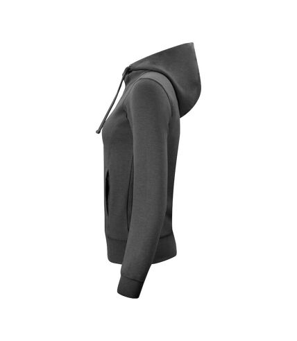 Veste à capuche classic femme anthracite chiné Clique