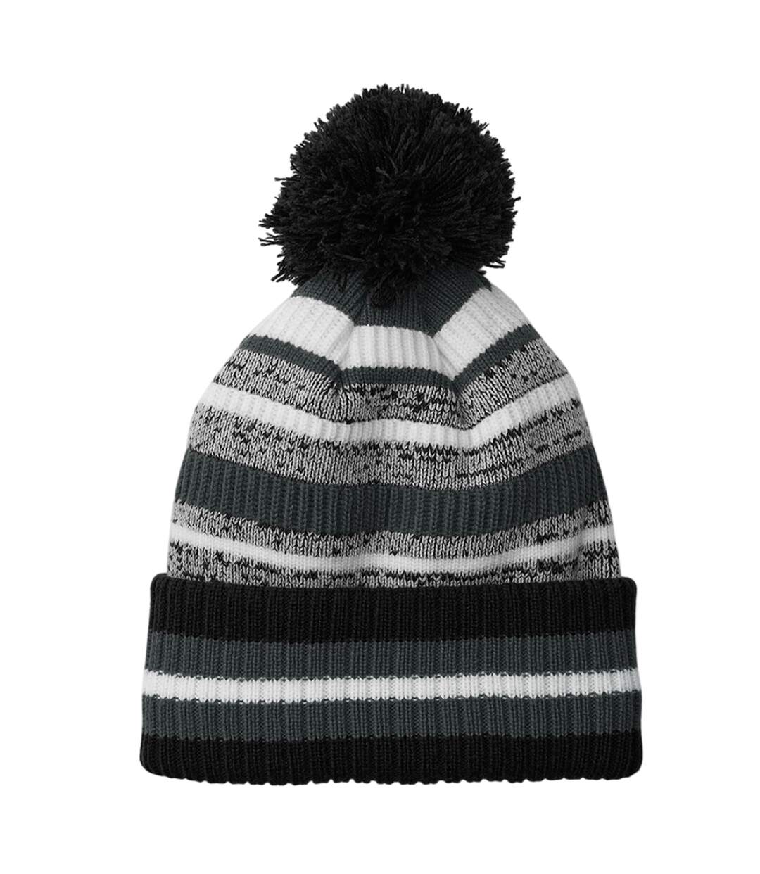 Bonnet Multi-sport Fan Adulte Noir Graphite Blanc Beechfield-1