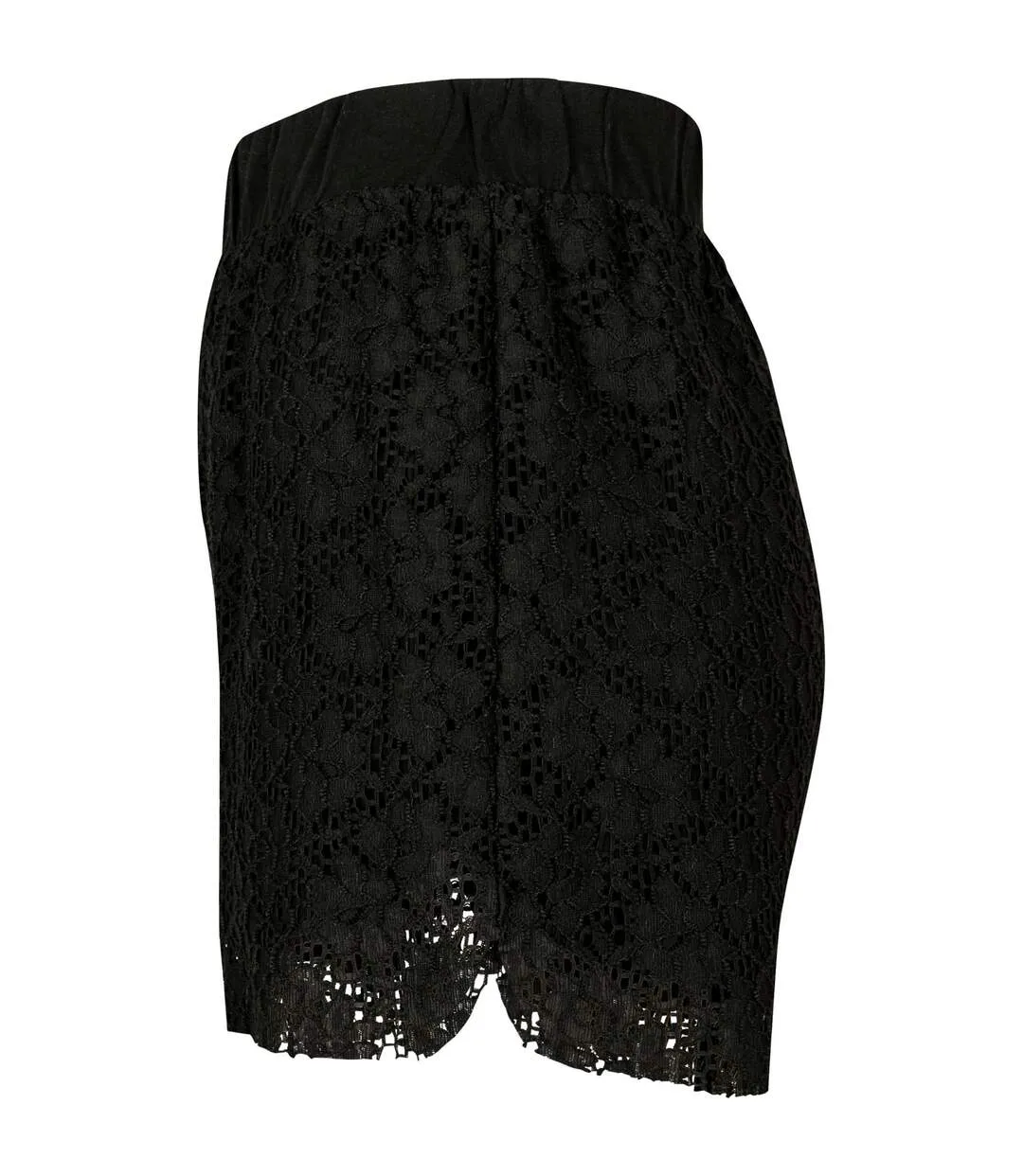 Womens/ladies Lace Shorts Black Urban Classics-3