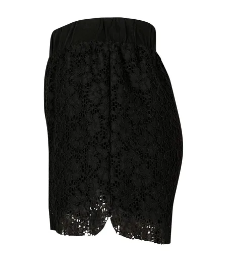 Womens/ladies Lace Shorts Black Urban Classics
