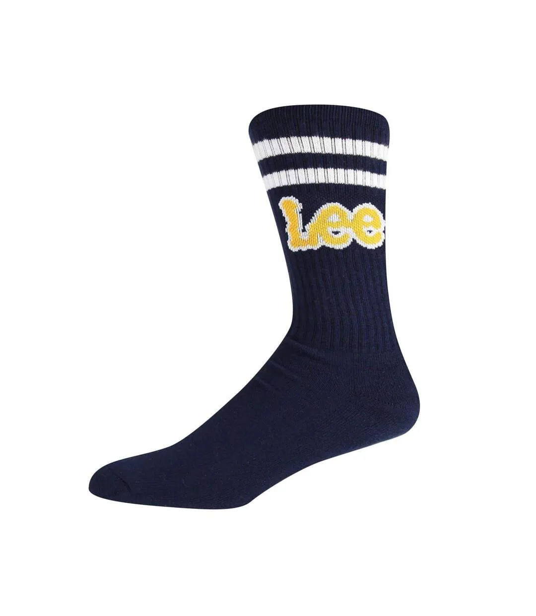 Pack Of 3  Mens Erskin Crew Socks  Navy White Grey Lee-2