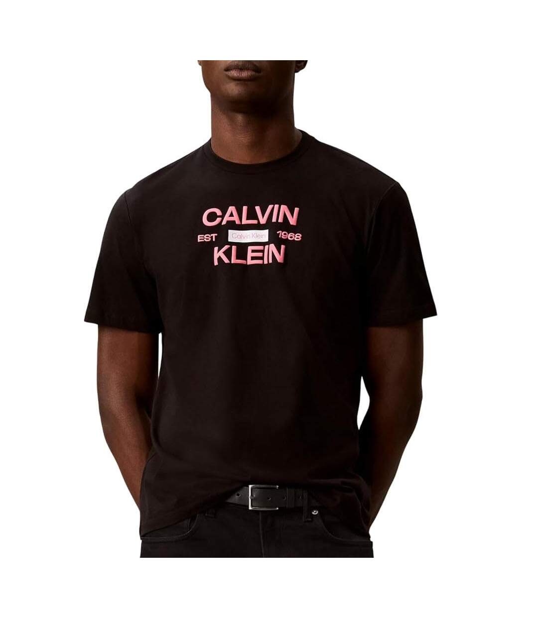 T-Shirt noir homme calvin klein jeans calvinklei-1