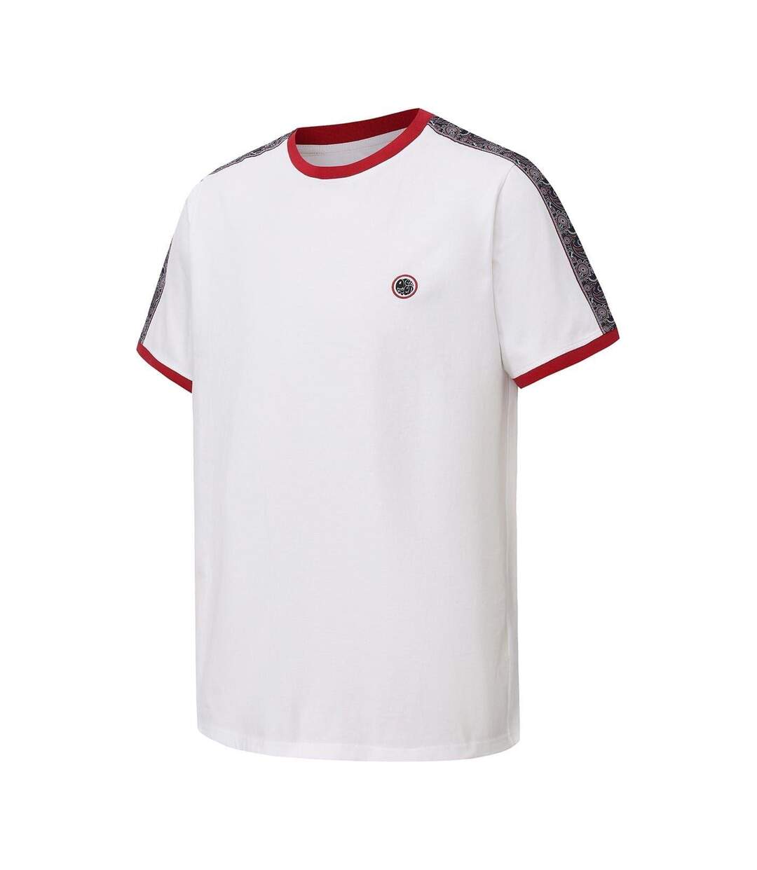 T-shirt Motif/style Cachemire Homme Blanc Rouge Pretty Green-3