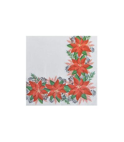 Lot de 20 Serviettes en Papier Tracy 33x33cm Blanc