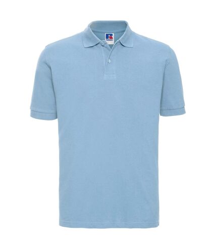 Russell Mens Classic Cotton Pique Polo Shirt (Sky Blue)