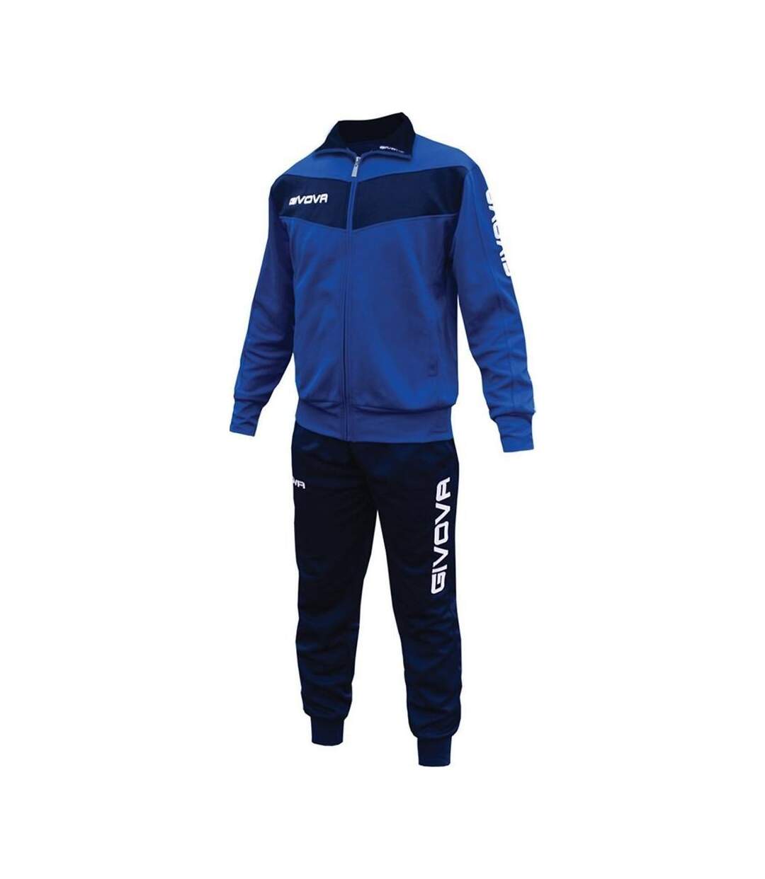 Mens Tuta Visa Tracksuit Royal Blue Navy Givova-2