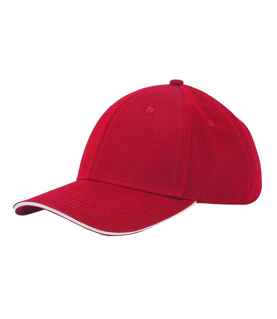 Casquette Earthaware Rouge Classique Blanc Beechfield-2