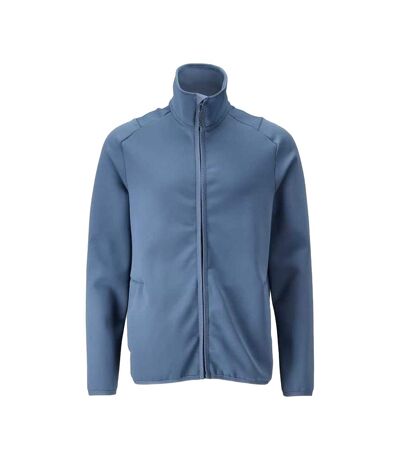 Mens Customised Full Zip Fleece Jacket Stone Blue Mascot