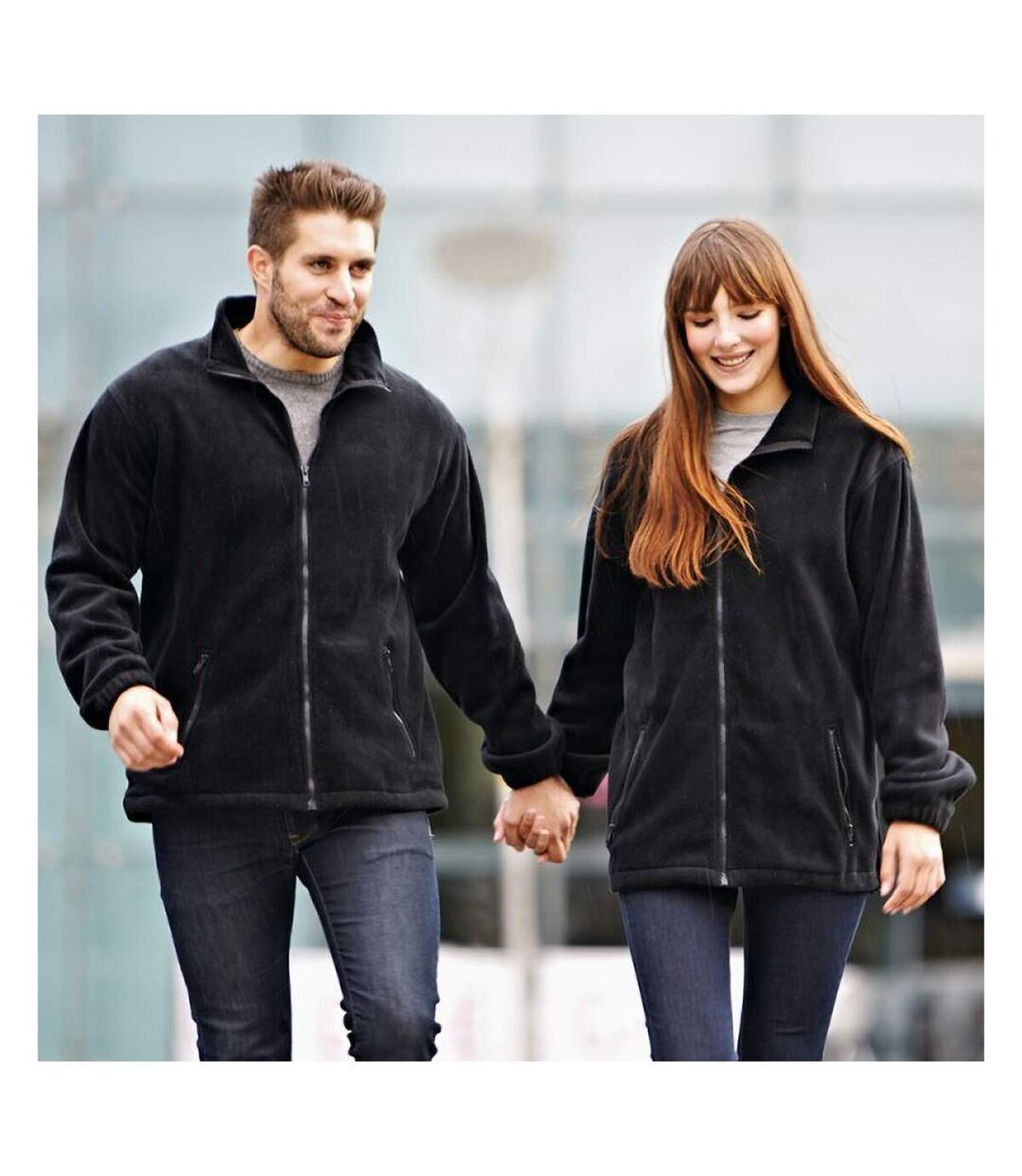 Result Mens Core Fashion Fit Outdoor Fleece Jacket (Black) - UTBC912