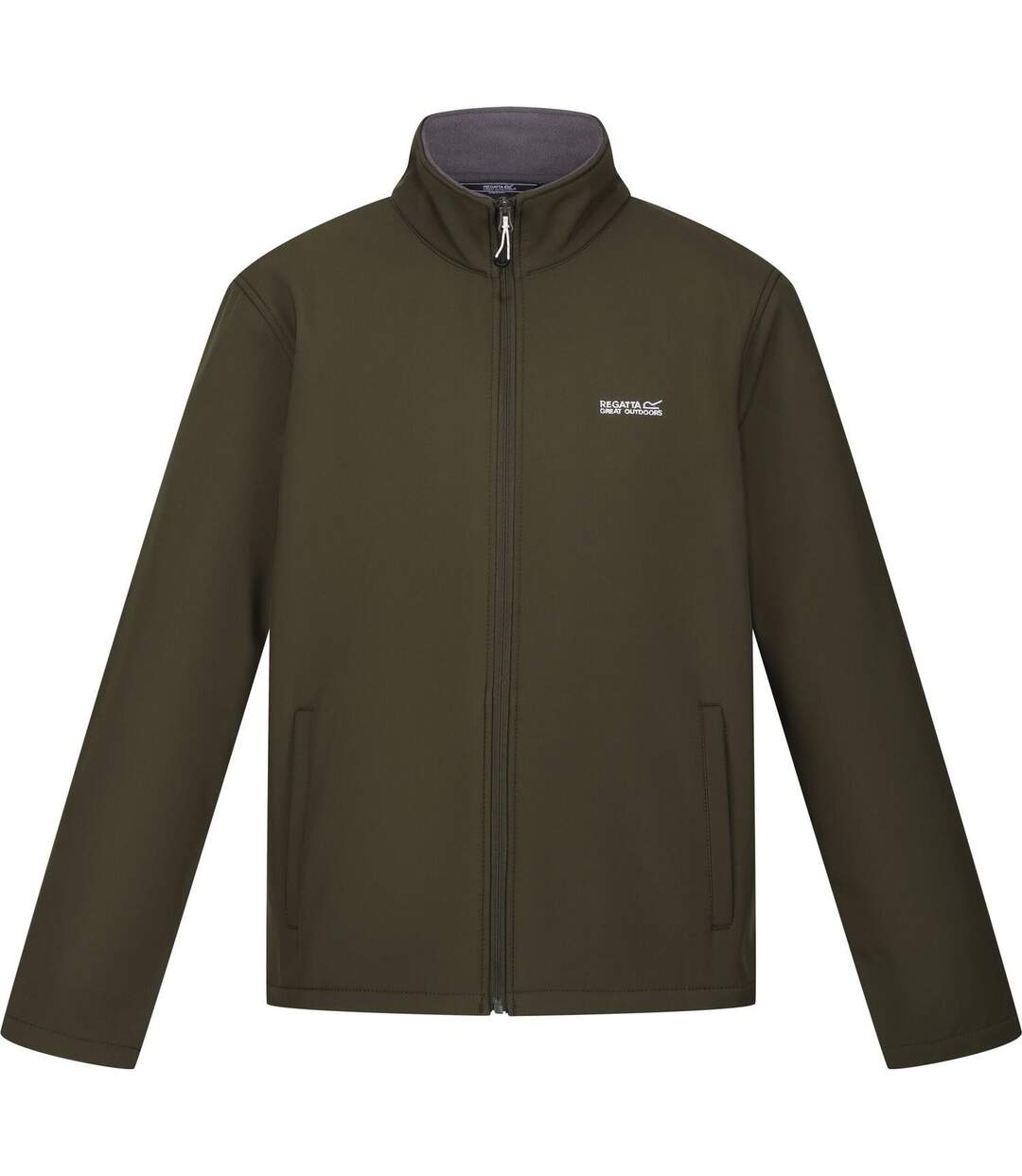 Mens Cera V Wind Resistant Soft Shell Jacket Dark Khaki Regatta-1