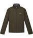 Mens Cera V Wind Resistant Soft Shell Jacket Dark Khaki Regatta-1