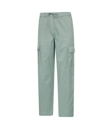 Womens/ladies Ivy Cargo Trousers Light Khaki Mountain Warehouse