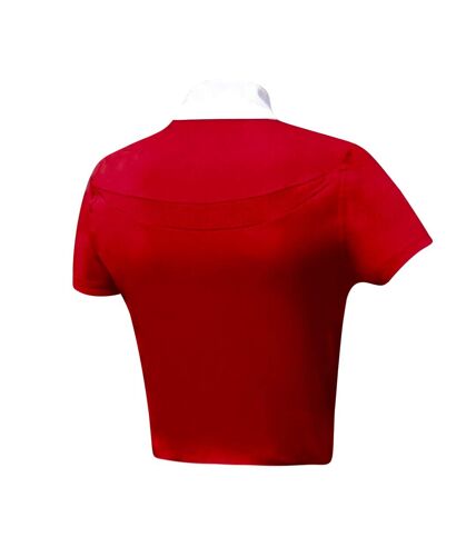 Hy Womens/Ladies DynaMizs Show Shirt (Red/White)
