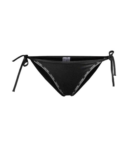 Bas De Maillot De Bain Motif/style Détail Contrasté Femme Noir Calvin Klein