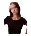 Haut Court Motif/style Côtelé Femme Noir Calvin Klein-4
