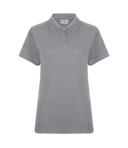 Polo Elegant Femme Gris Chiné Absolute Apparel