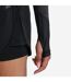Womens/ladies pro training long-sleeved crop top silver grey marl Umbro-3