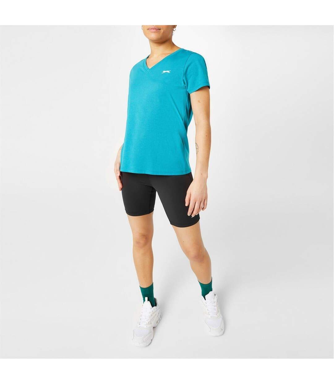 T-shirt Femme Bleu Sarcelle Slazenger-2