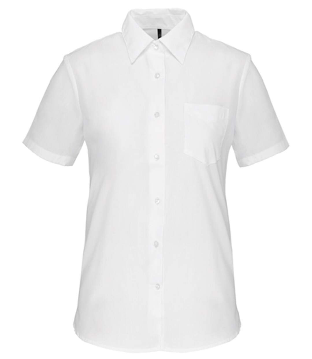 Chemise popeline manches courtes - Femme - K548 - blanc