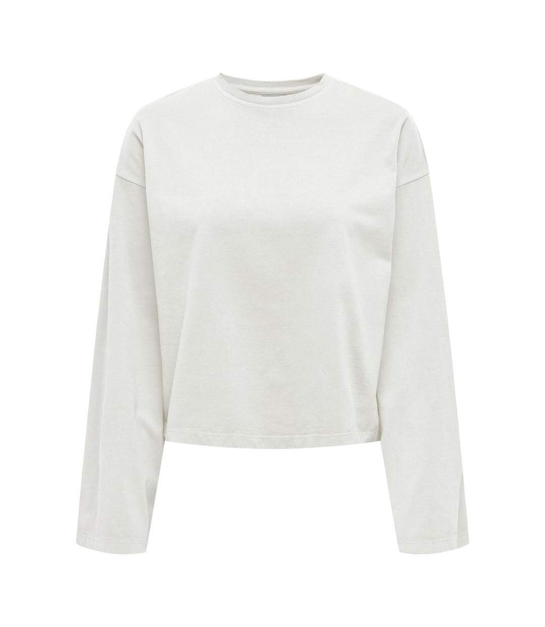 T-Shirt manches longues blanc femme jdy washed-1