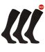 Chaussettes hautes striées homme noir Universal Textiles-1