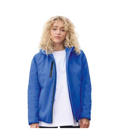 Womens/ladies Falcon Padded Soft Shell Jacket Royal Blue SOLS