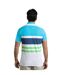 Mens sunbury stripe organic cotton polo shirt ocean Weird Fish-4