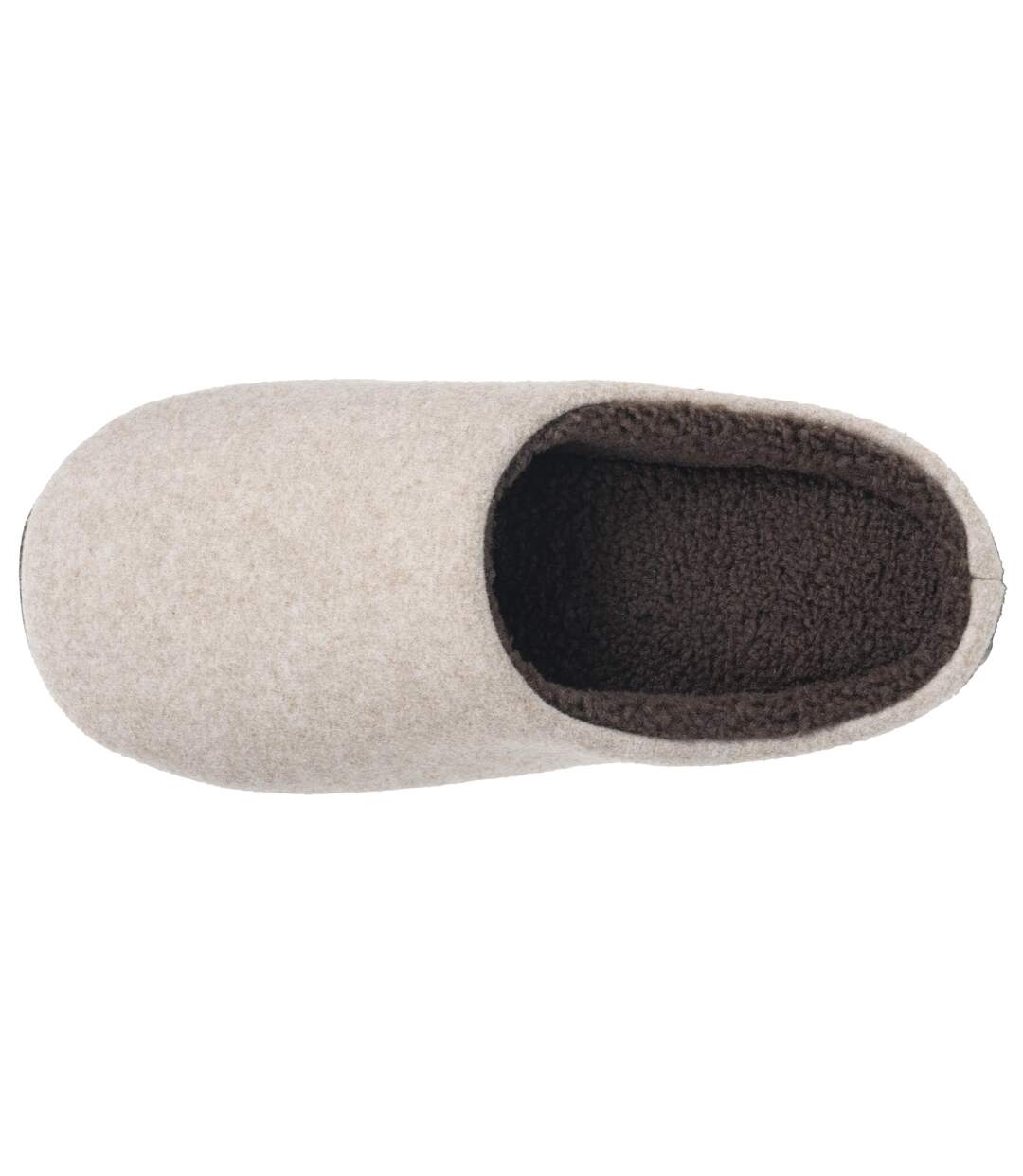 Isotoner Chaussons Mules homme polaire, chauds, semelle confort-3
