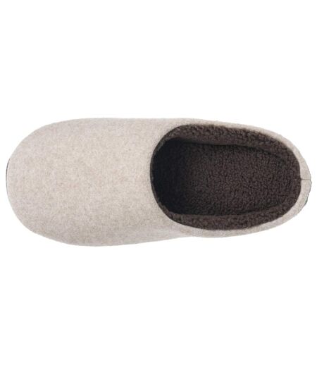 Isotoner Chaussons Mules homme polaire, chauds, semelle confort