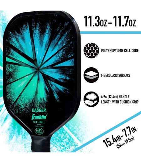 Set de raquettes et de balles de pickleball dagger taille unique multicolore Franklin