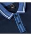Polo Manches Courtes Motif/style Détail Contrasté Homme Bleu Foncé Boss-3