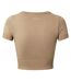 T-shirt Court Femme Marron 4th & Reckless-3