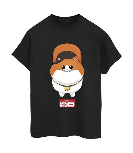 Disney - T-shirt BIG HERO BAYMAX KITTEN FACE - Femme (Noir) - UTBI15792