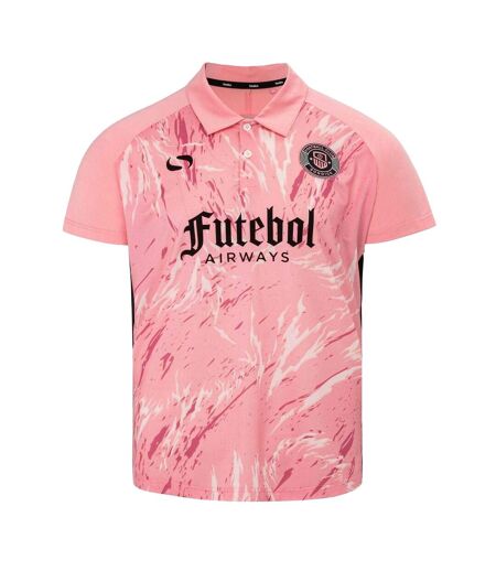 Mens Team Polo Shirt Pink Sondico