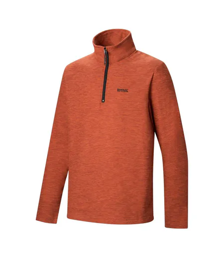 Haut Polaire À Col Montant Zippé Thompson Homme Orange Rouge Regatta