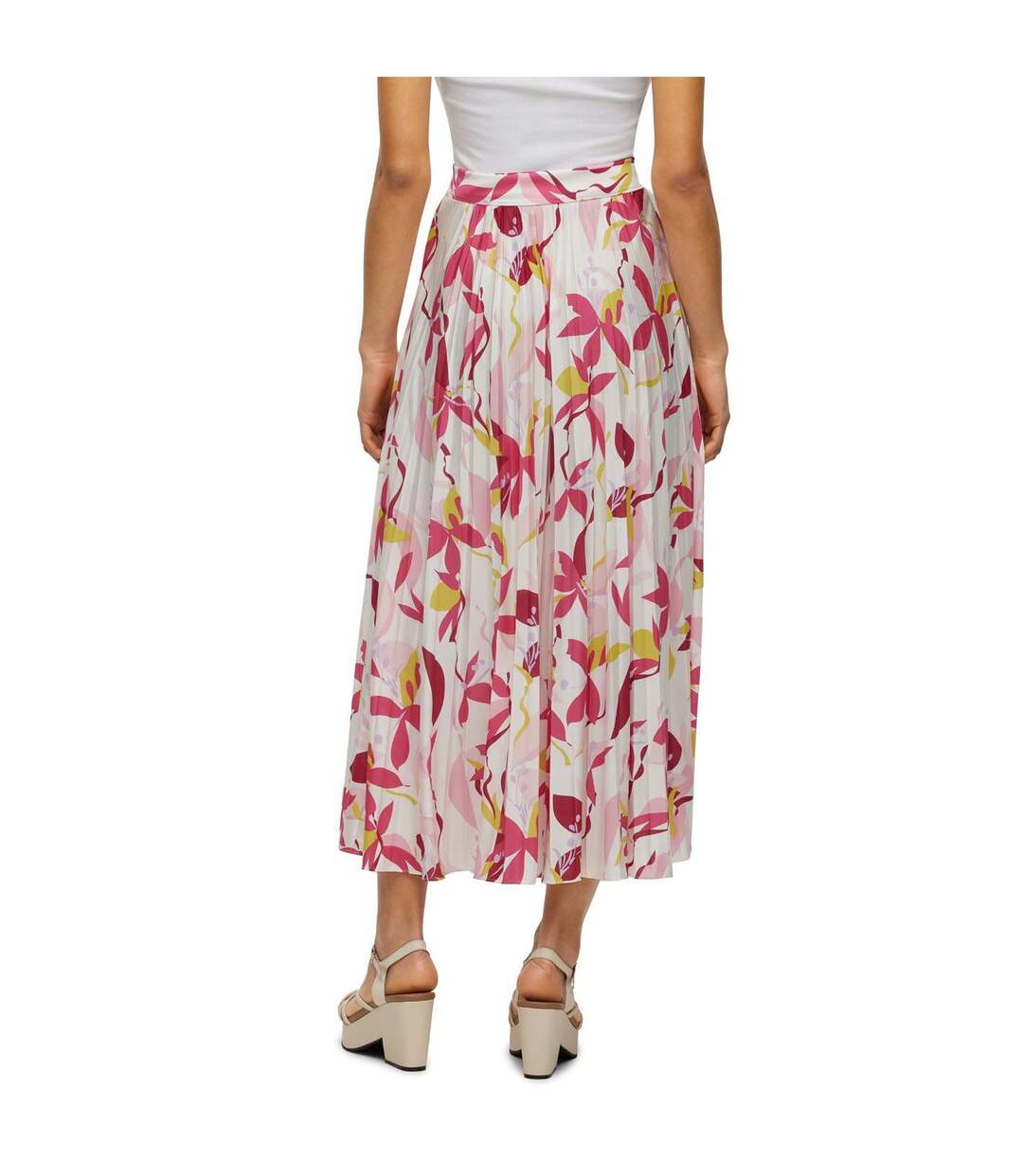Womens/ladies Erikes Skirt White Multicoloured Boss-3