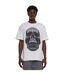 Mens Diamond Skull Oversized T-shirt White Forgotten Faces-1