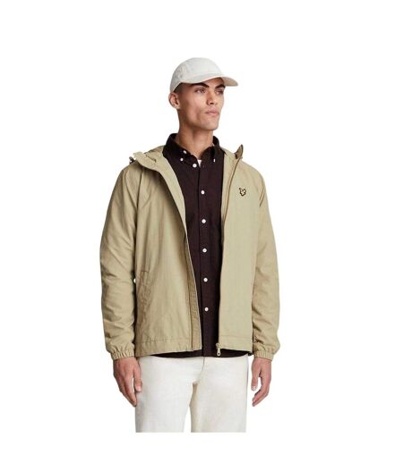 Veste Unie À Capuche Homme Beige Lyle & Scott
