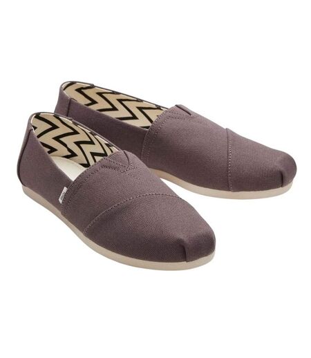 Womens/ladies Alpargata Classic Espadrilles Grey Toms