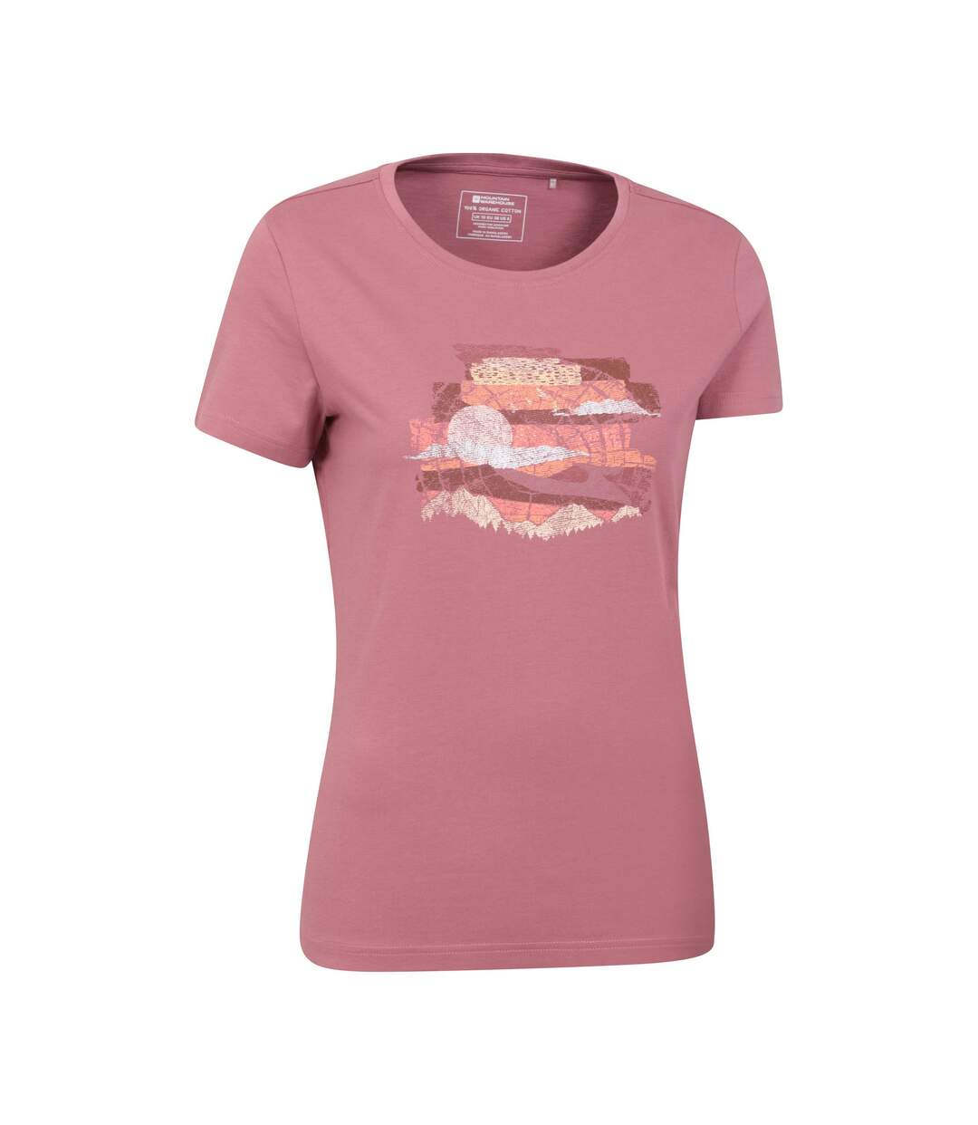 T-shirt femme rose foncé Mountain Warehouse