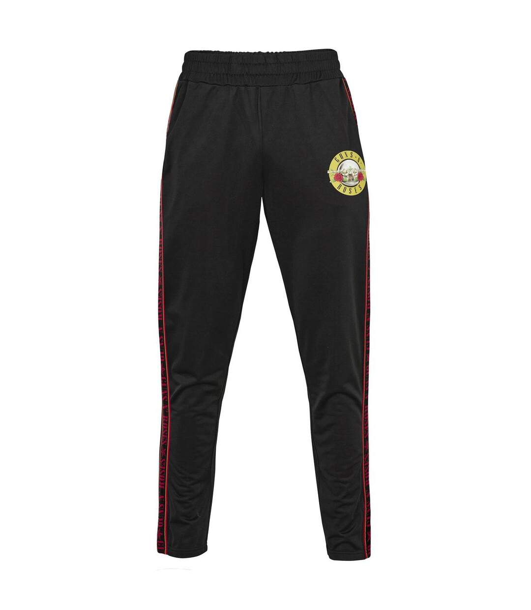 Amplified Mens Tricot Guns N Roses Tracksuit Bottoms (Black)